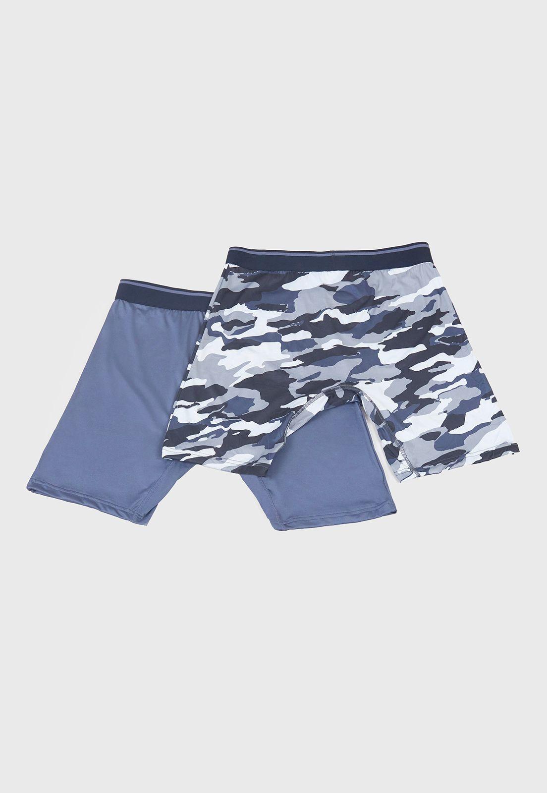 Bóxer Hombre Bipack Deportivo Mix Gris Corona-1