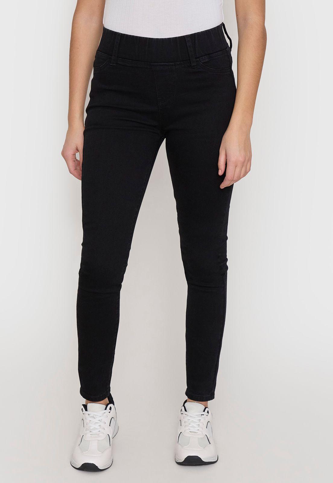 Jeans Mujer Leggins Negro Corona-1