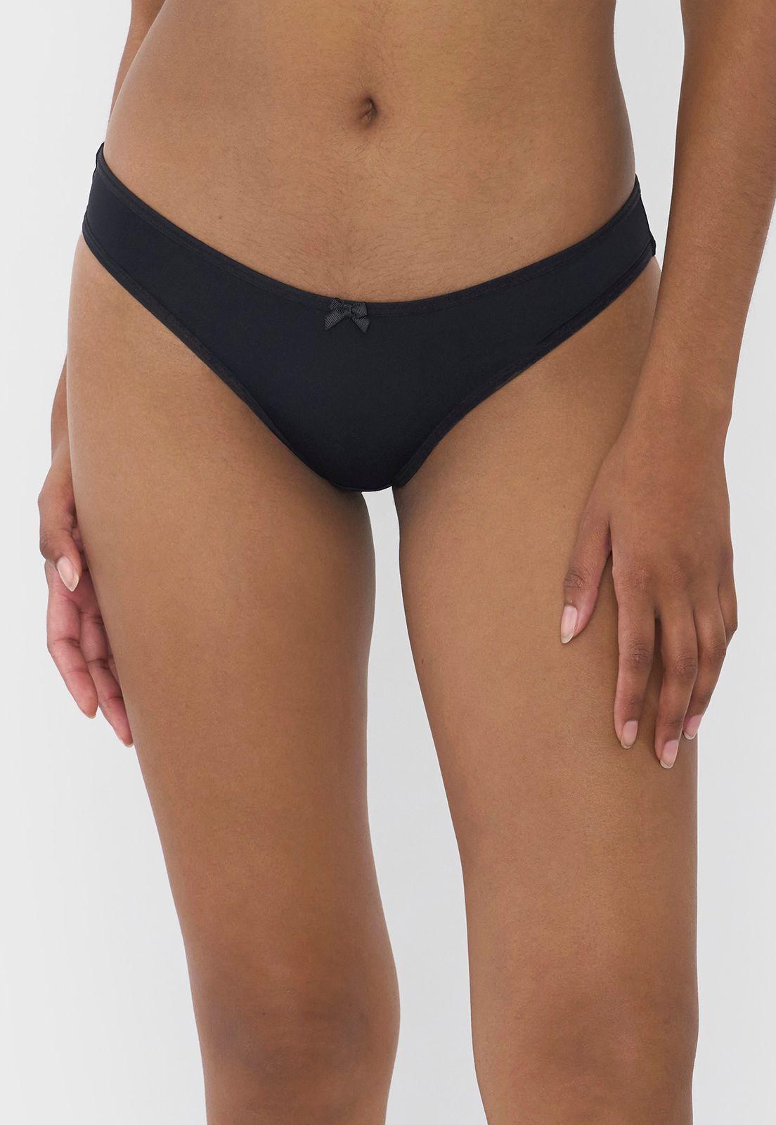 Calzón Mujer Pantaleta Microfibra Negro Corona-1