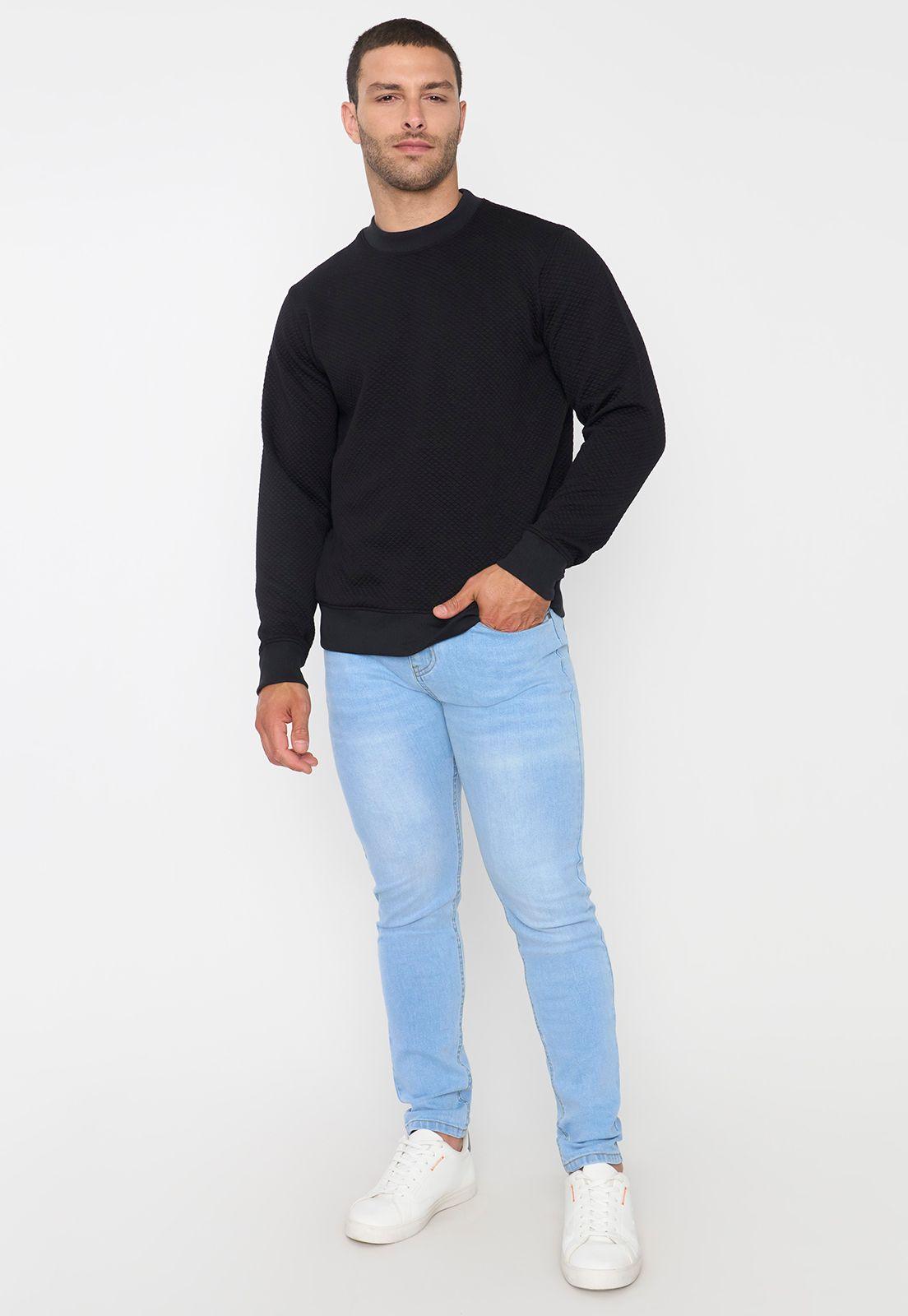 Polerón Hombre Quilted Negro Corona-3