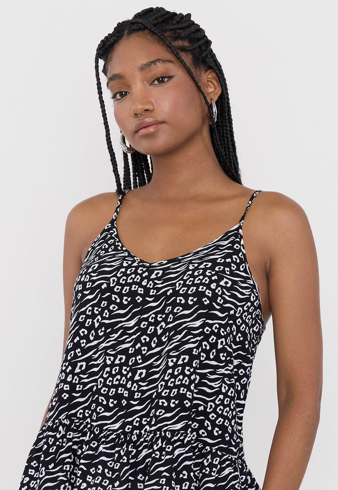 Blusa Mujer Pabilo Negro Animal Corona-2