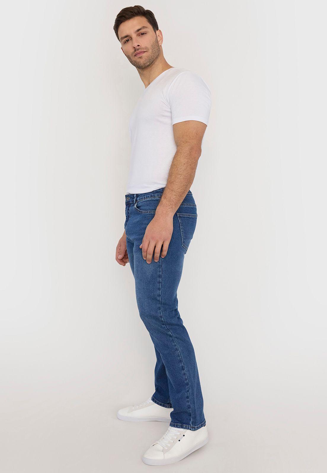 Jeans Hombre Clásico Straight Fit Azul Corona-3
