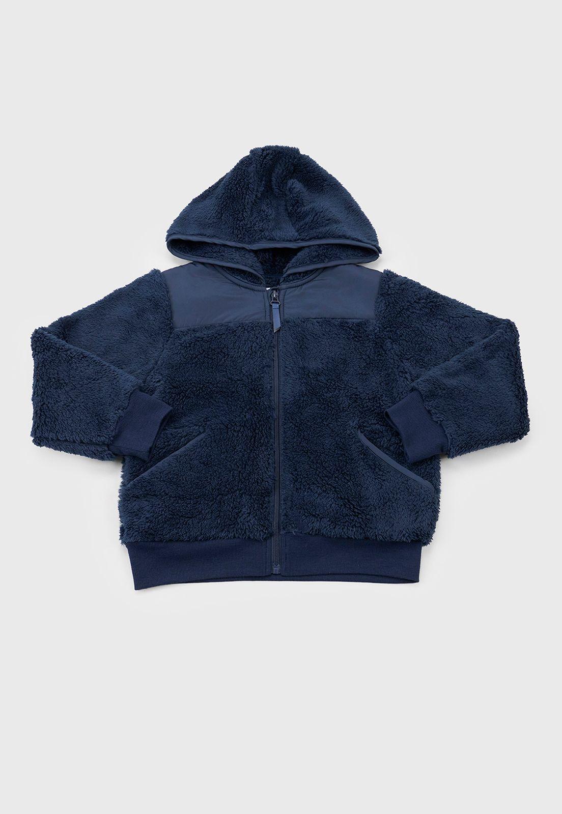 Poleron Niña Coral Escolar Navy Corona-0