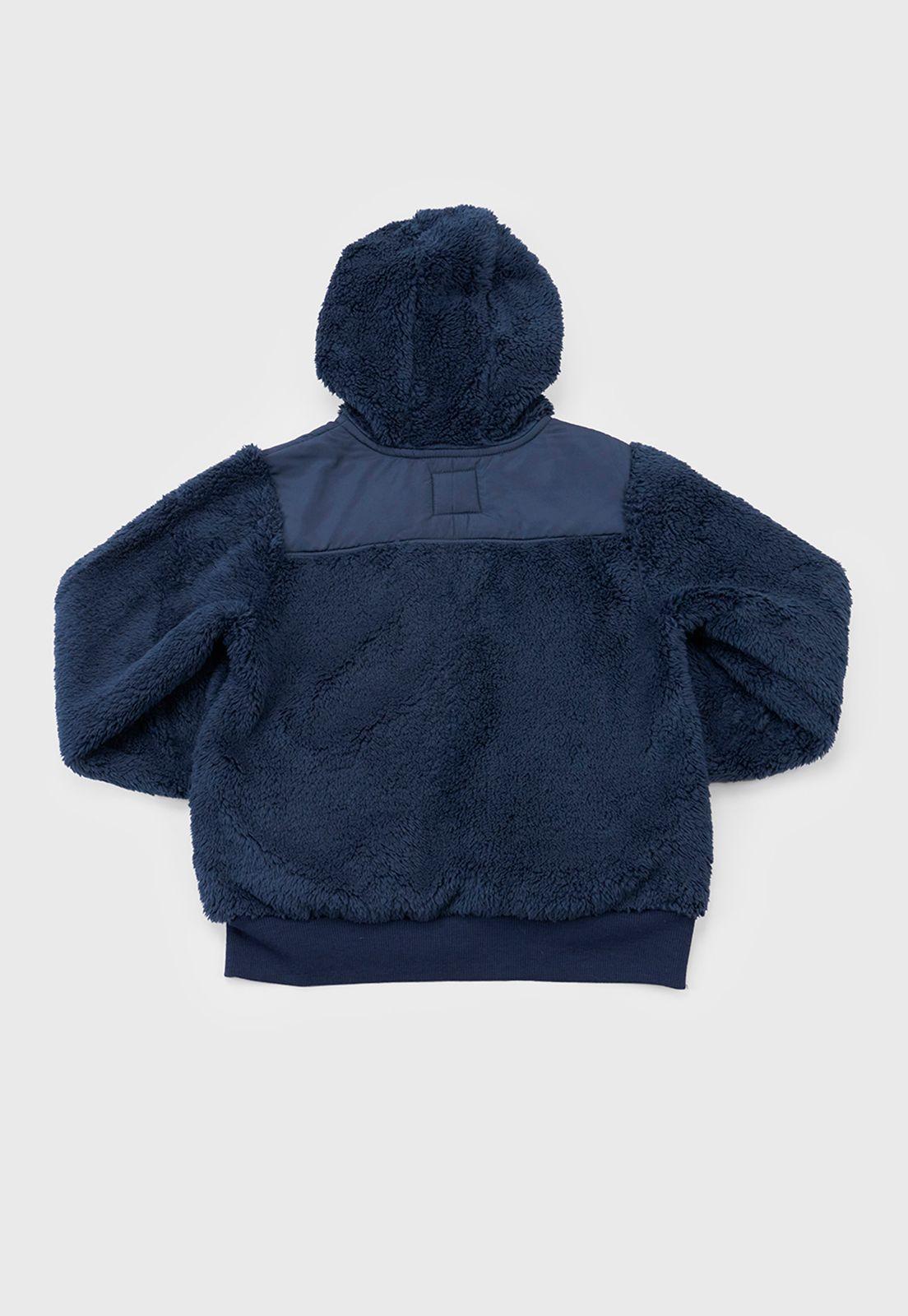 Poleron Niña Coral Escolar Navy Corona-1