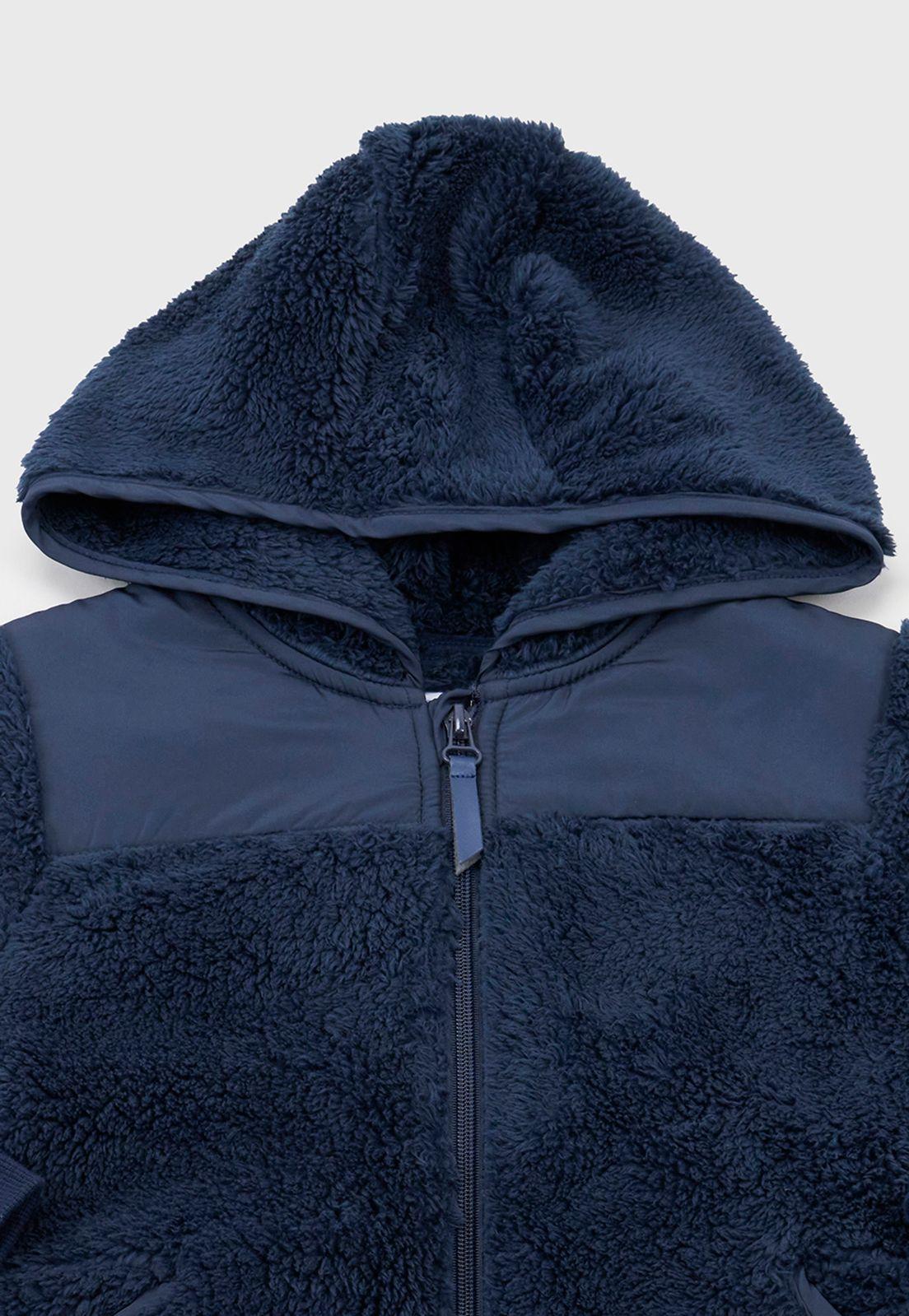 Poleron Niña Coral Escolar Navy Corona-2