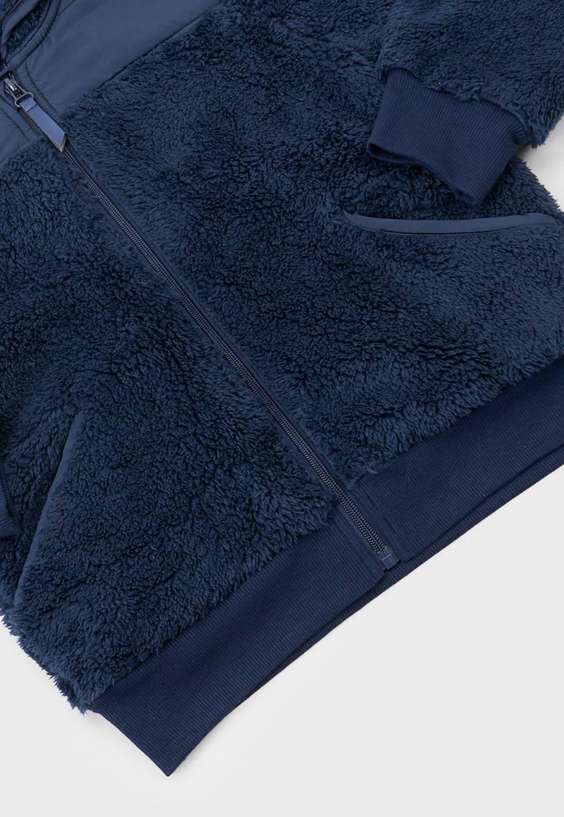Poleron Niña Coral Escolar Navy Corona-3
