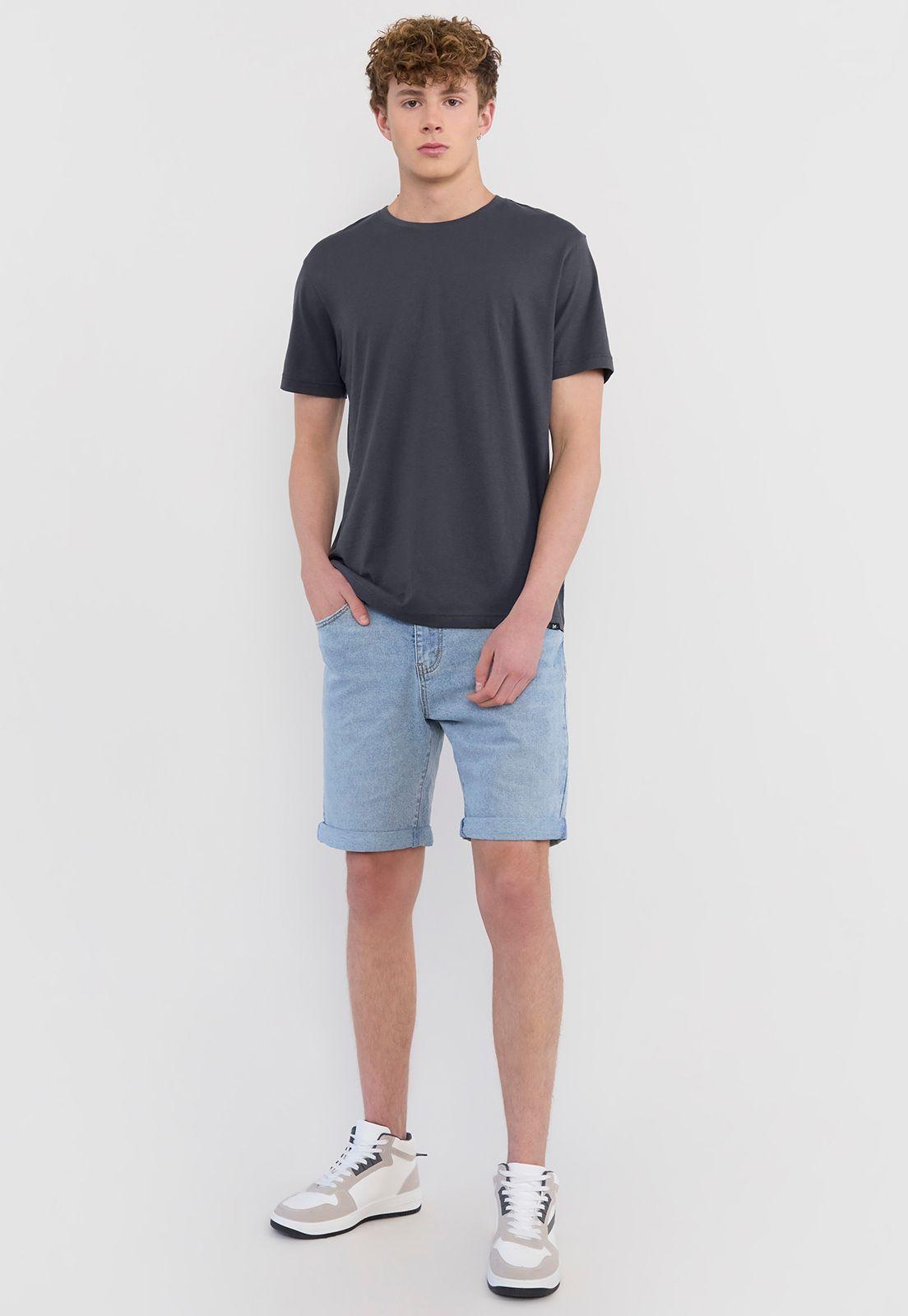 Polera Hombre Fun College Negro Corona-3