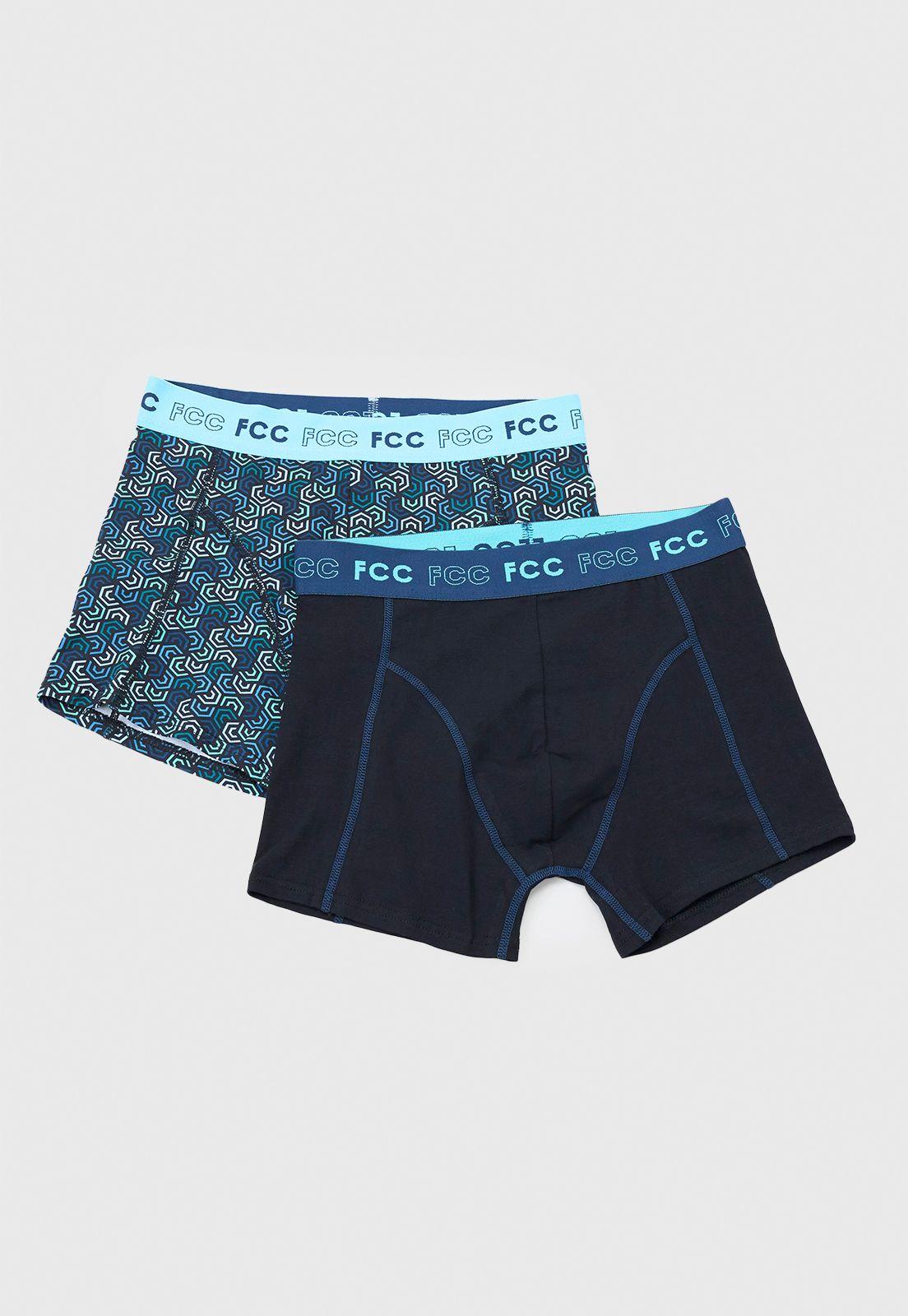 Bóxer Hombre Bipack Mix Celeste/Azul Corona-0