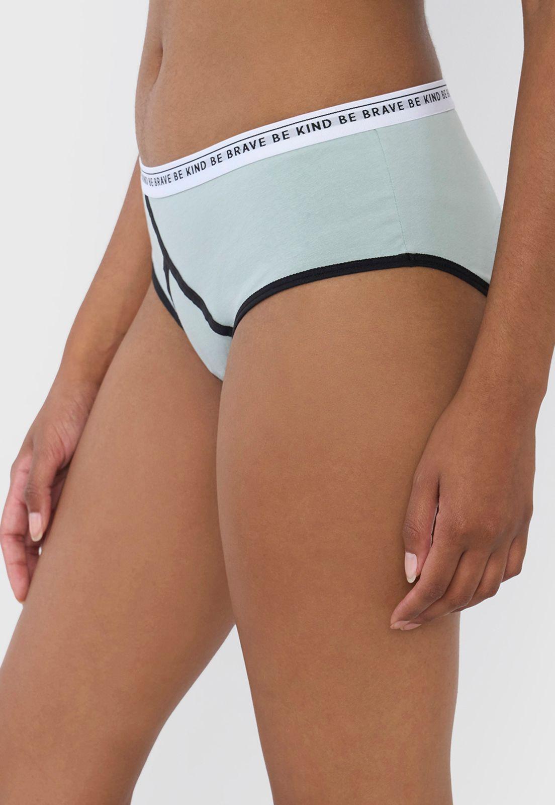 Boyshort Mujer Cotton Verde Corona-3
