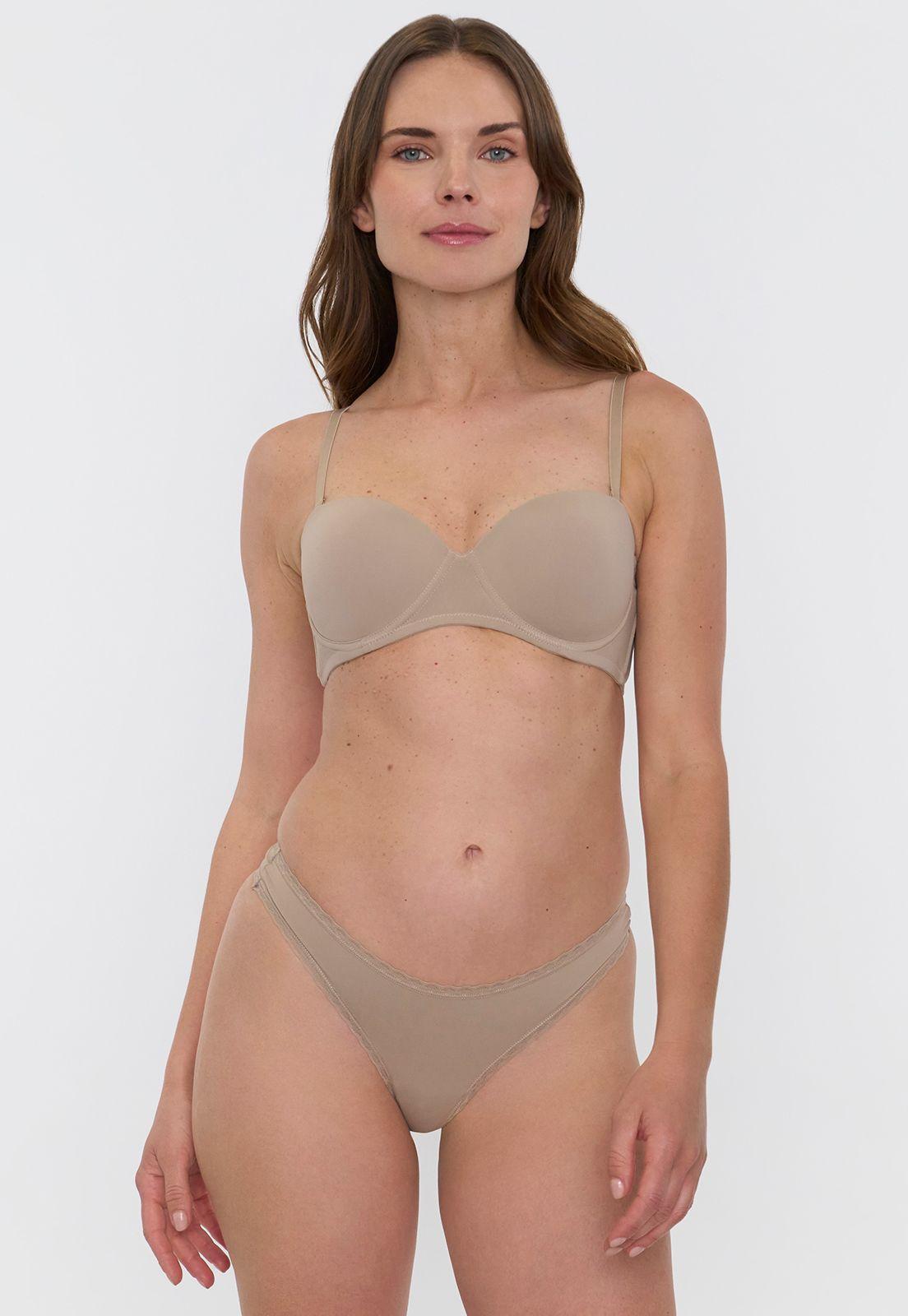 Calzón Mujer Bikini Beige Corona-0