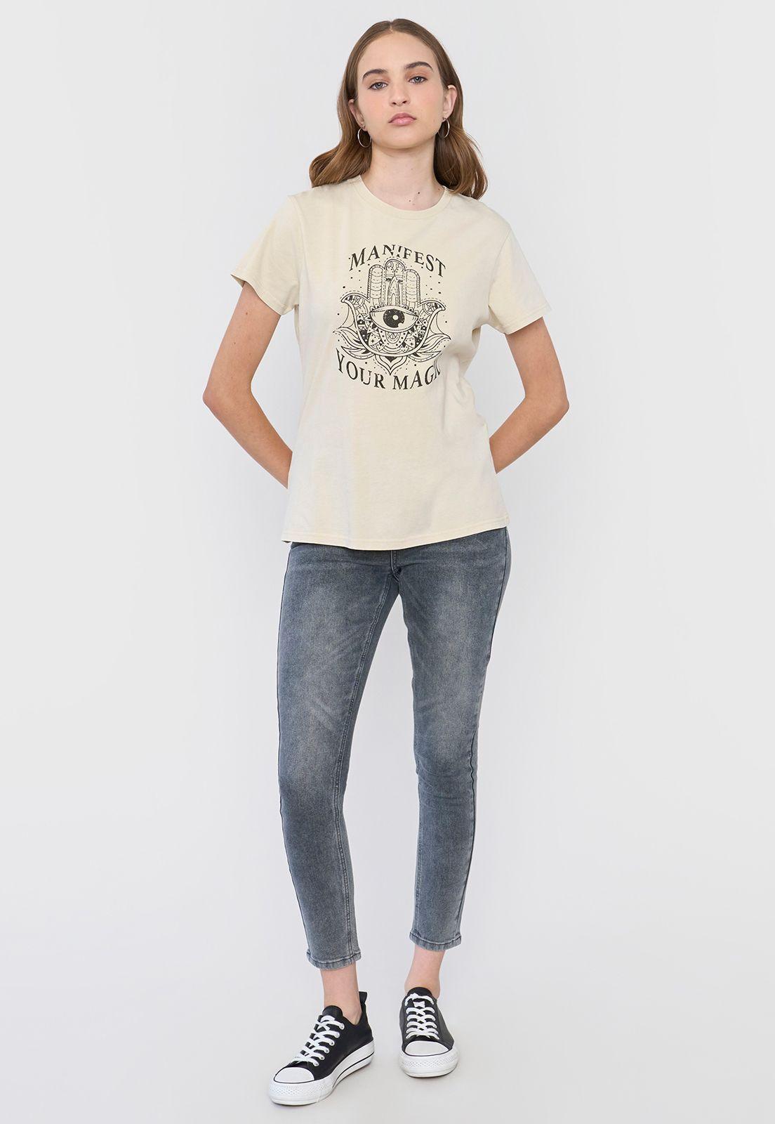 Polera Mujer Fun Regular Beige Corona-3