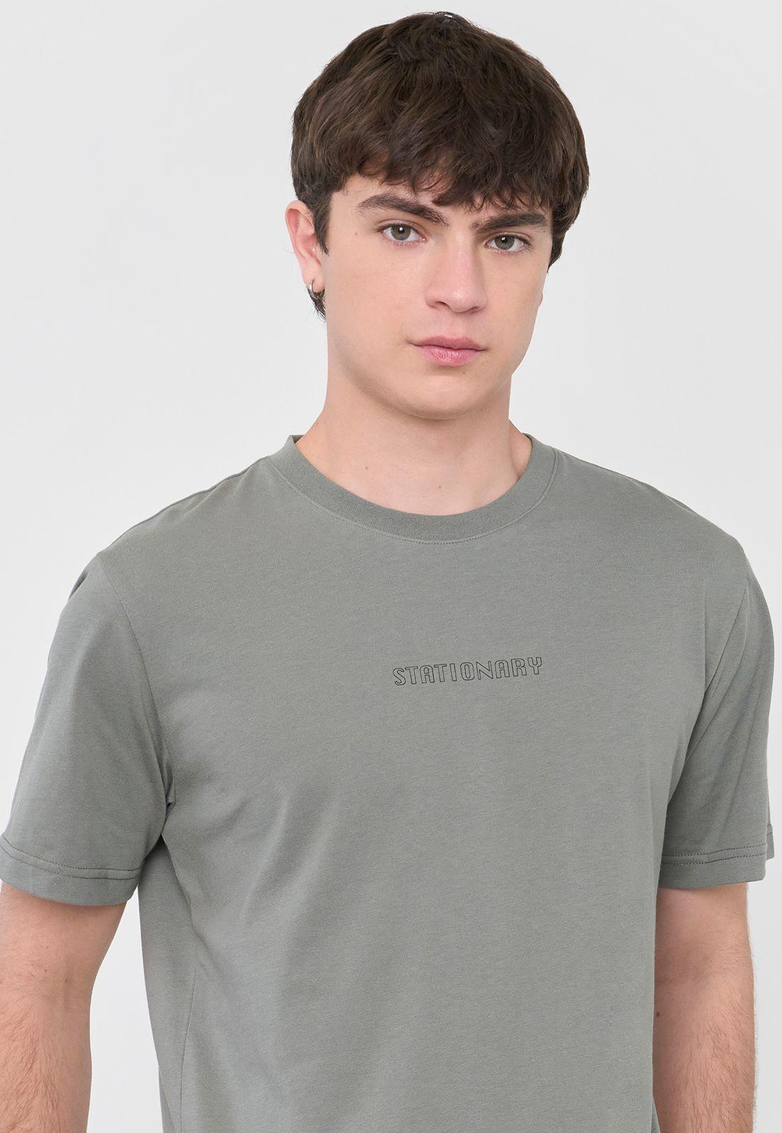 Polera Hombre Fun Texto Verde Corona-2