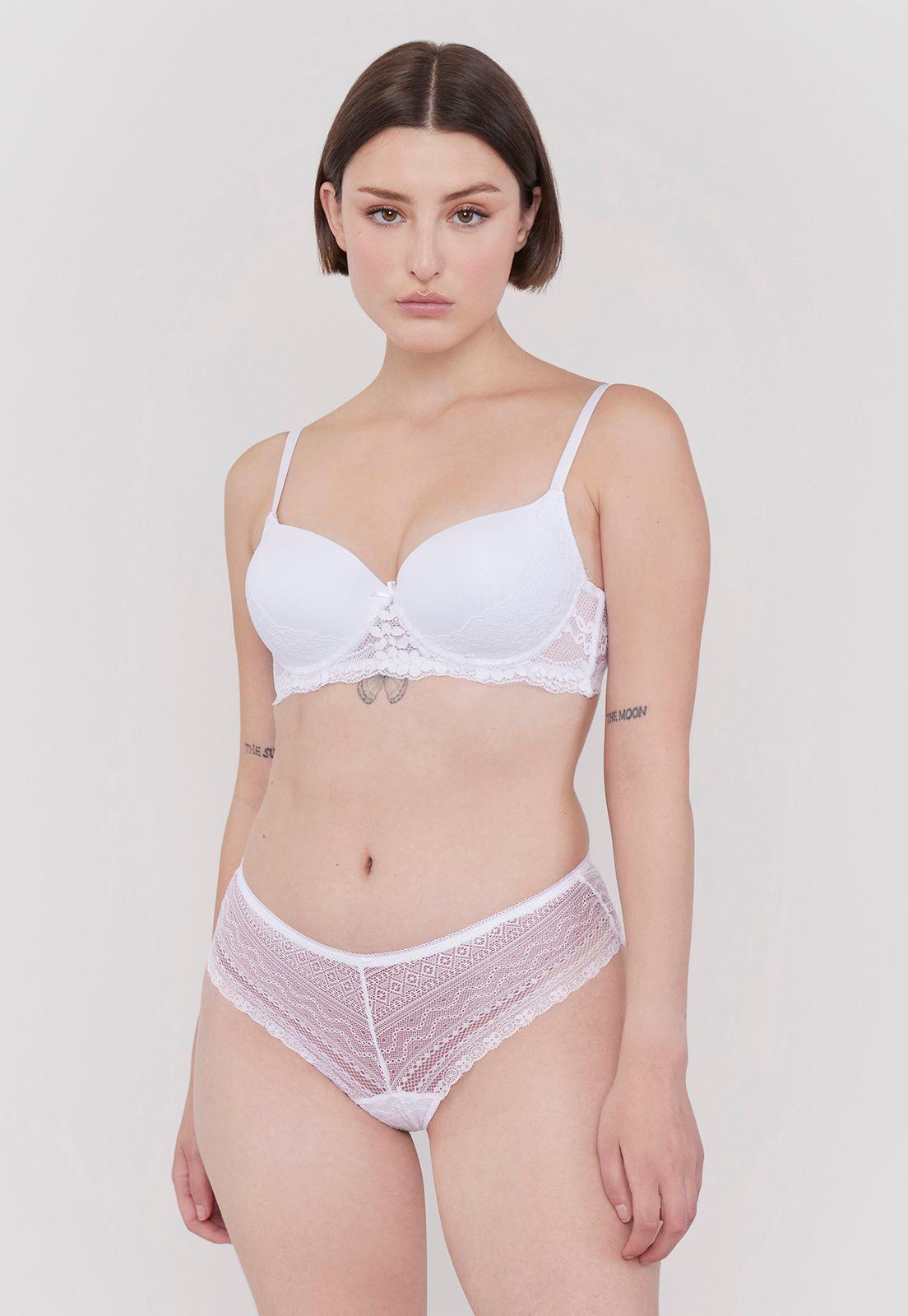 Pantaleta Mujer Ecru Full Lace Corona-0