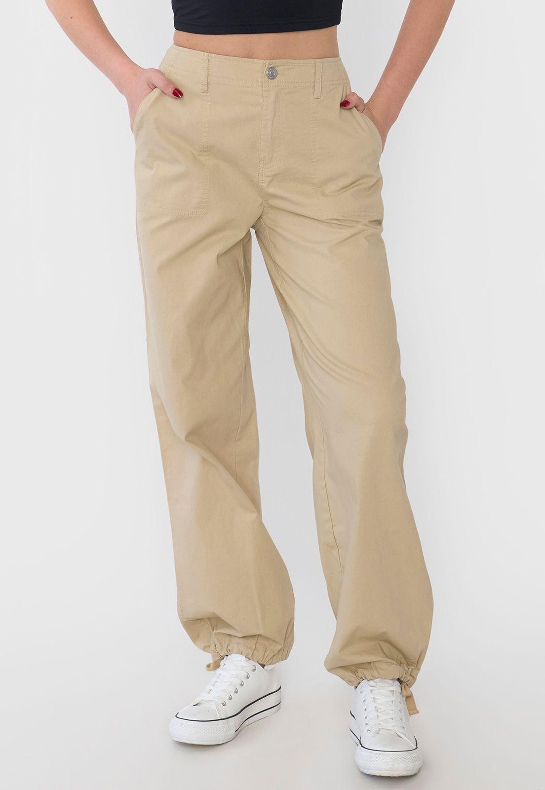 Pantalón Mujer Ajustable Beige Corona-1