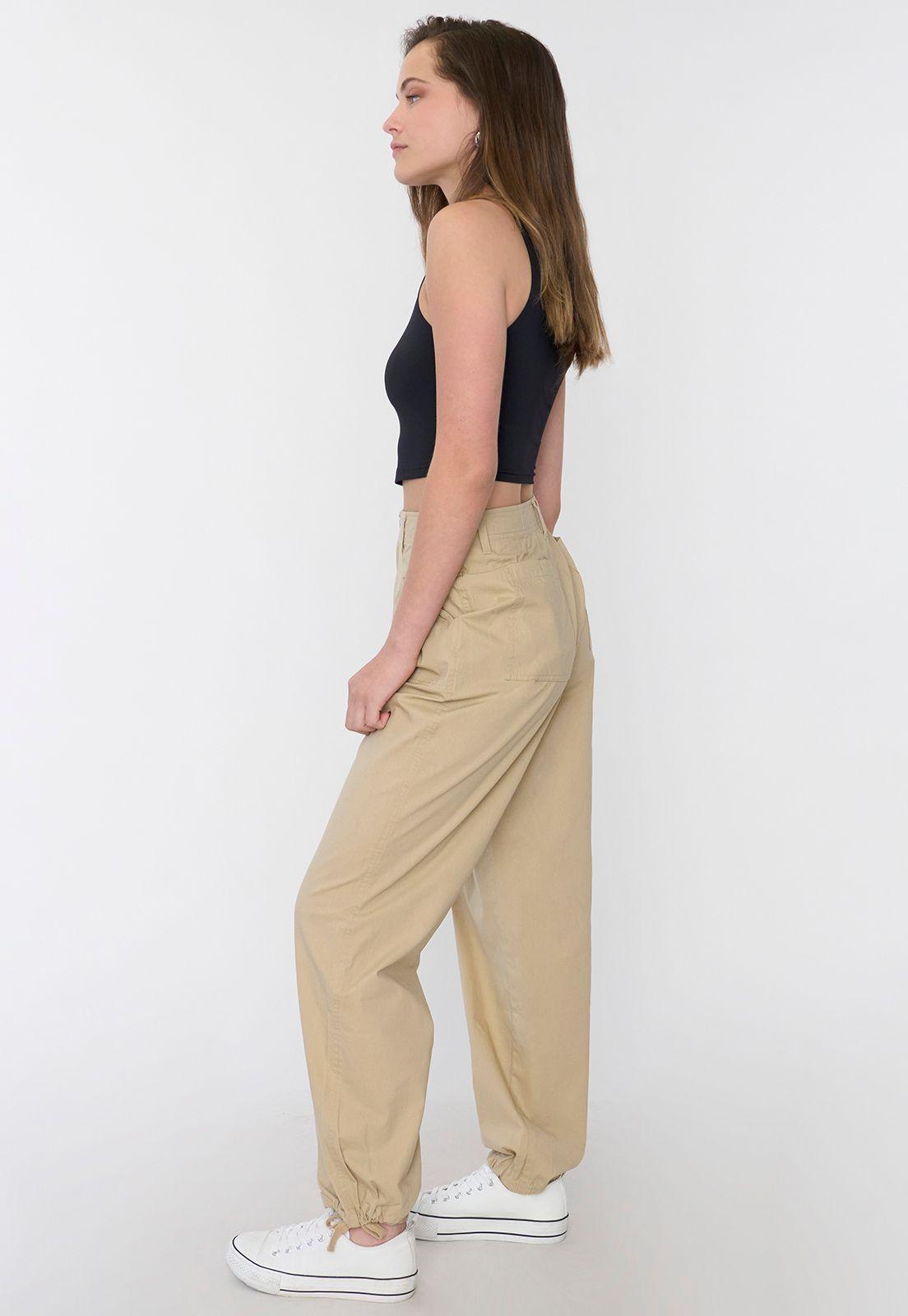 Pantalón Mujer Ajustable Beige Corona-3