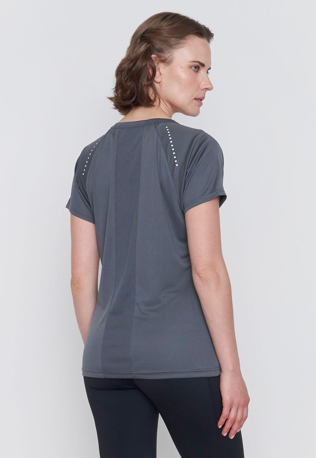 Polera Mujer Deportivo V-Neck Charcoal Corona-1