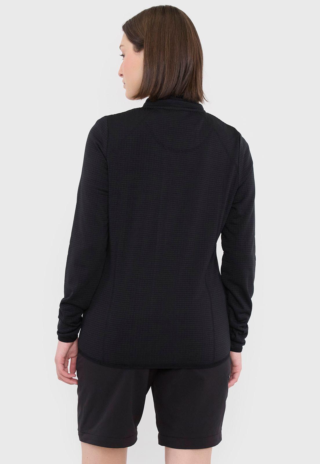 Polerón Outdoor Mujer Texturizado Negro Corona-1