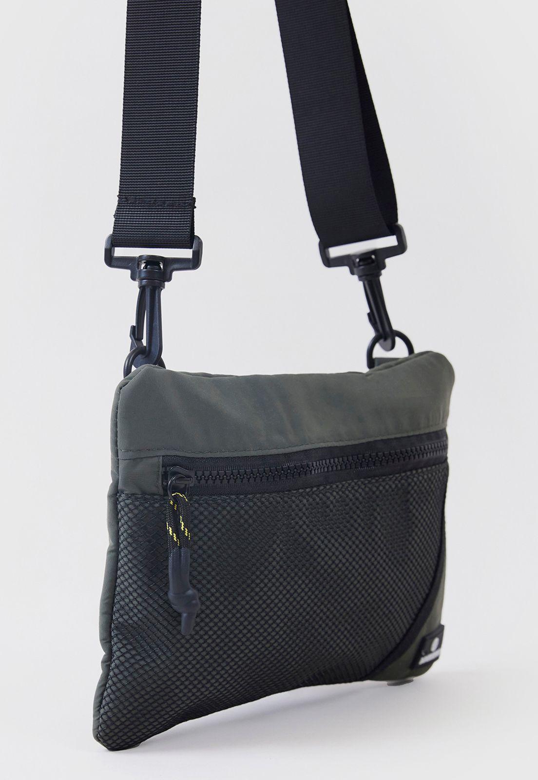 Bolso Bandolera Hombre Mesh Verde Corona-2