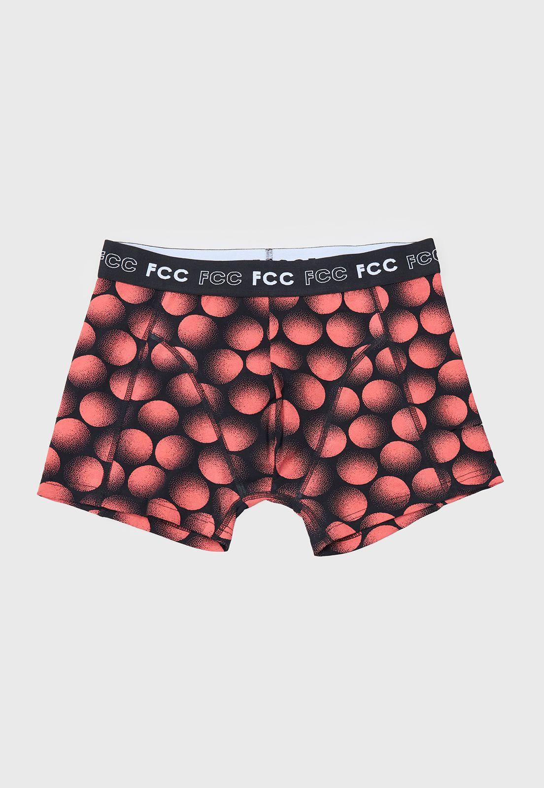 Bóxer Hombre Bipack Print Mix Rojo/Negro Corona-3