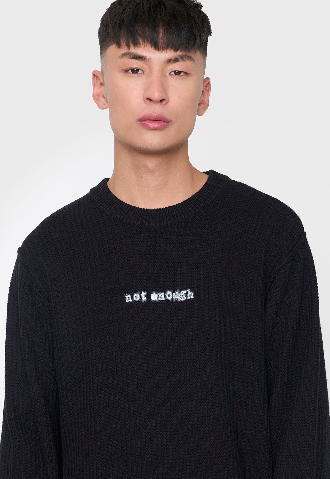 Tejido Hombre Colección Print Negro Corona-2
