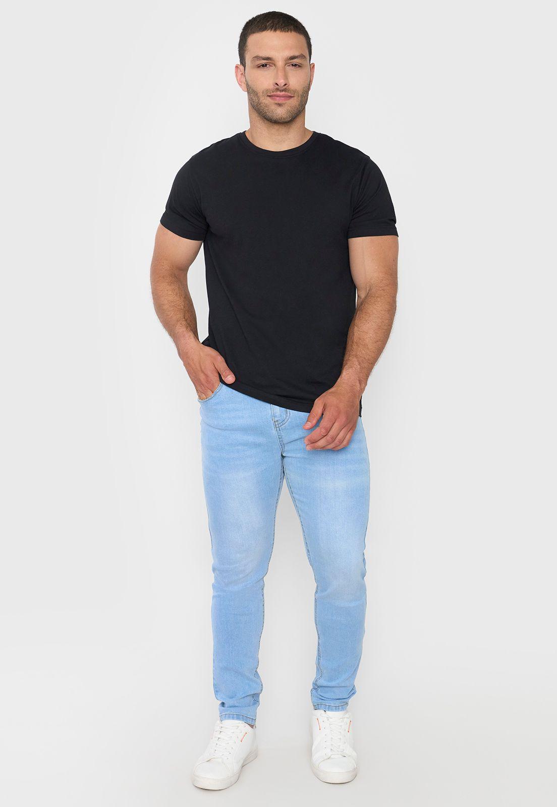 Jeans Hombre Skinny Azul Claro Corona-0