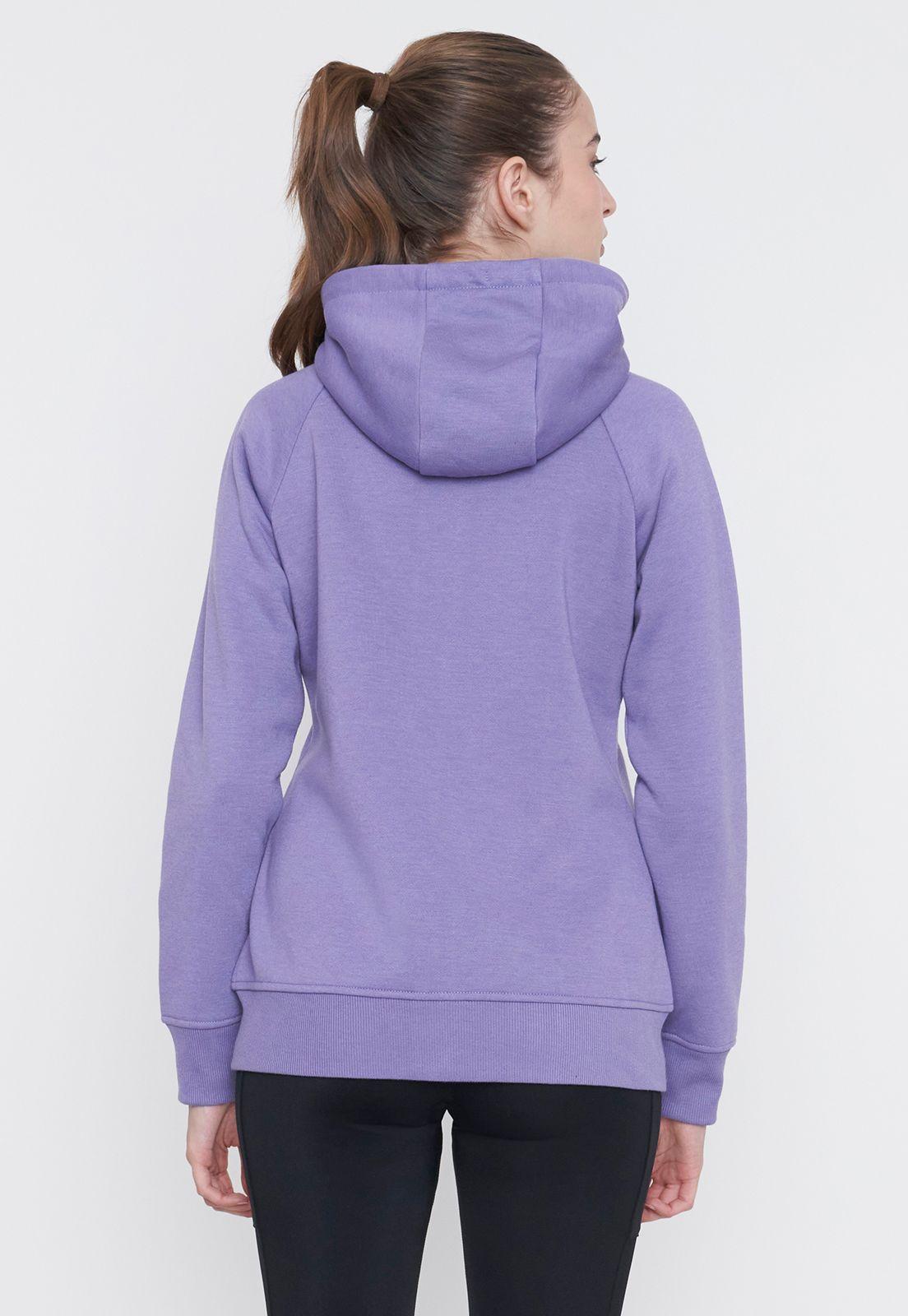 Polerón Mujer Deportivo Zipper Morado Corona-1