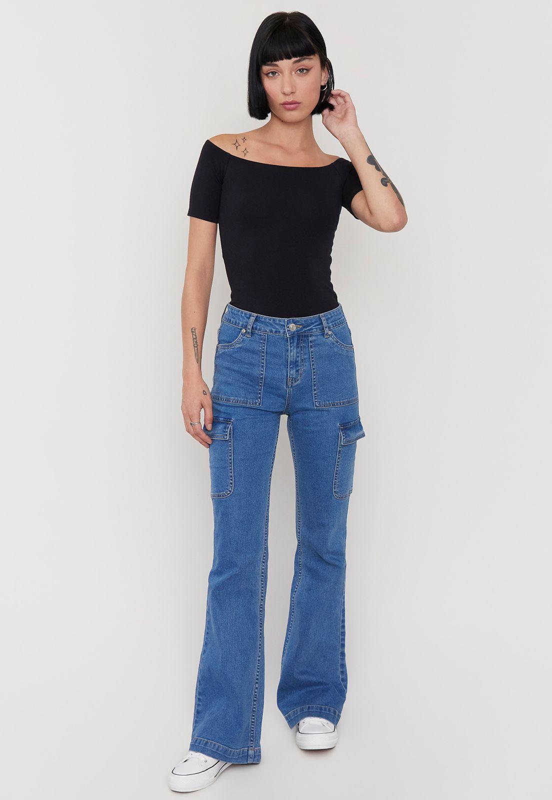 Body Mujer Cuello Bote Negro Corona-3