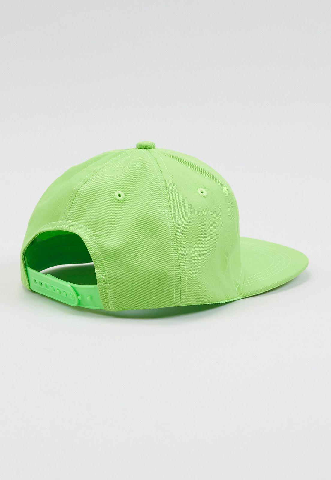 Visera Plana Print Bordado Verde - Corona-1
