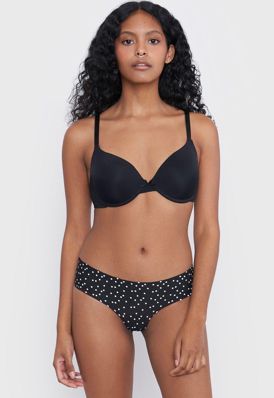 Calzón Mujer Pantaleta Print Negro Cotton Corona-0