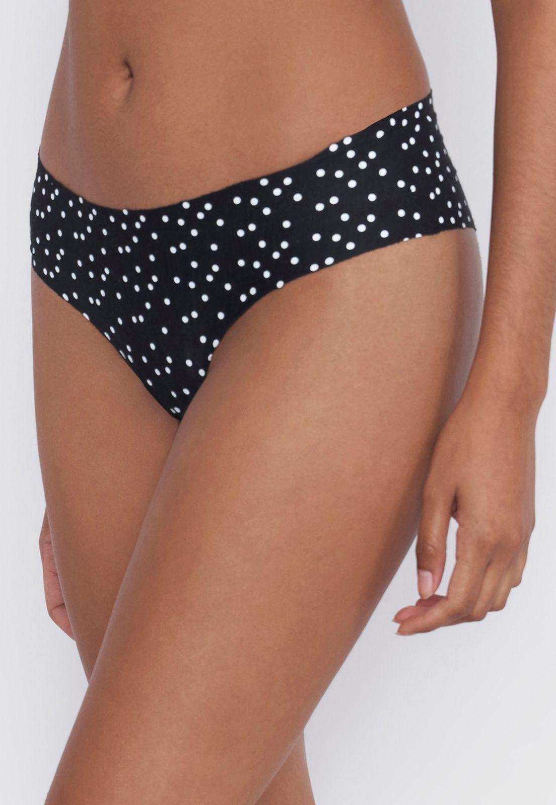 Calzón Mujer Pantaleta Print Negro Cotton Corona-3
