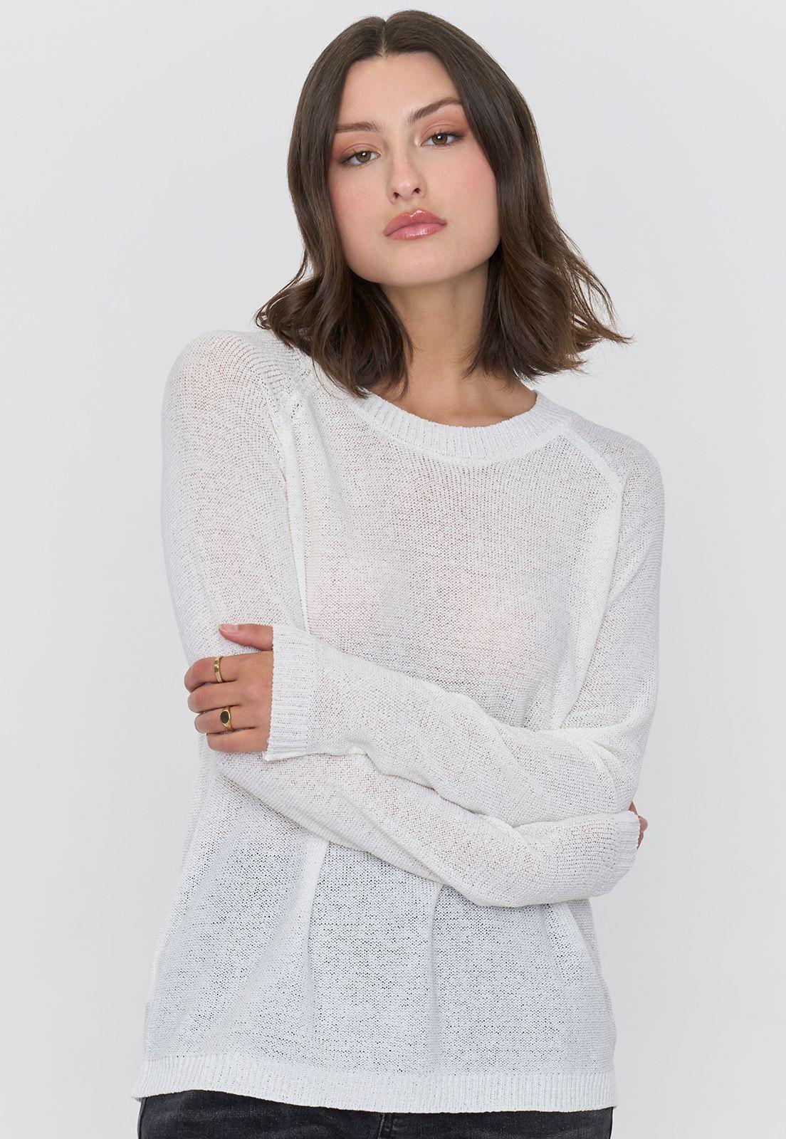 Tejido Mujer Cinta Gris Blanco Corona-2