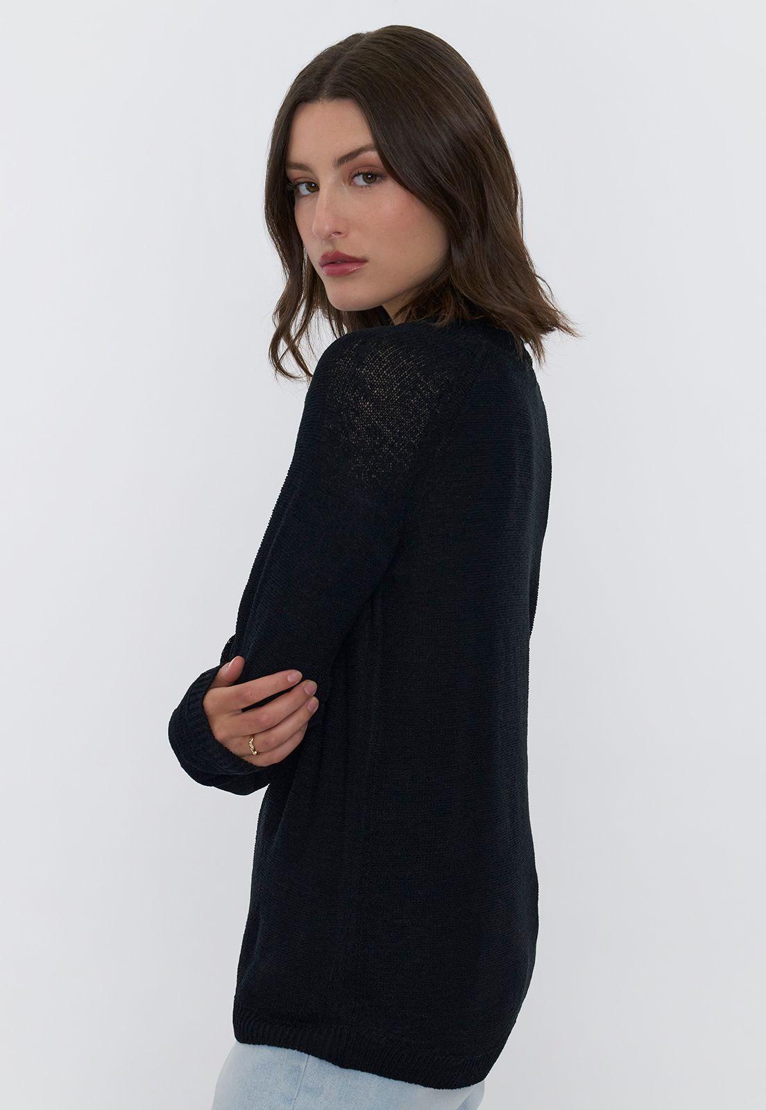 Tejido Mujer Cinta Gris Negro Corona-2