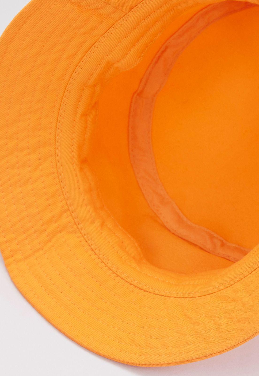 Gorro Hombre Bucket Liso Naranjo Corona-3