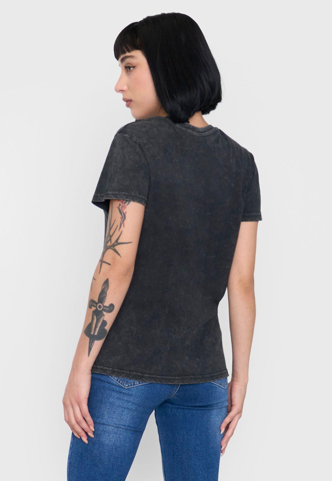 Polera Mujer Fun Regular Fit Color Negro Corona-1
