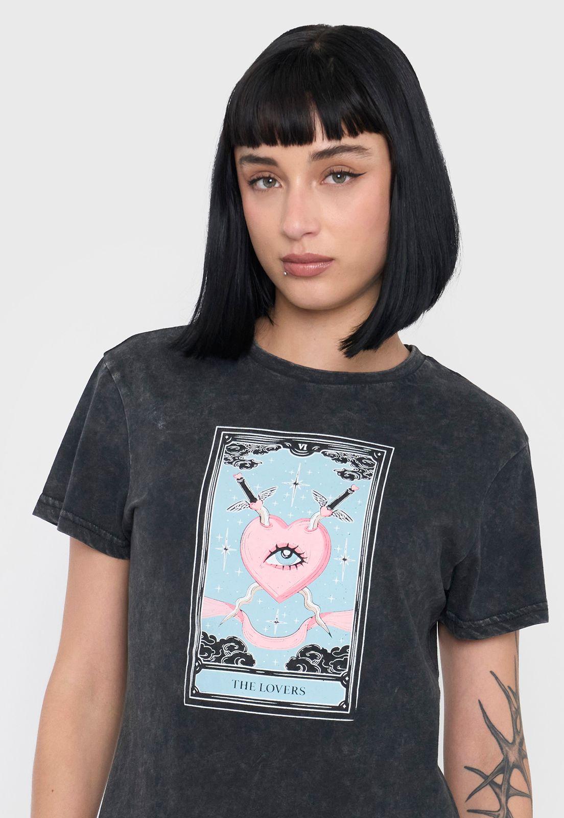 Polera Mujer Fun Regular Fit Color Negro Corona-2
