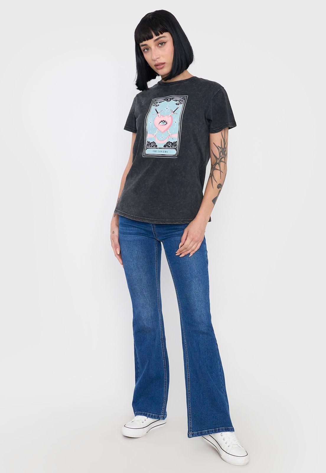 Polera Mujer Fun Regular Fit Color Negro Corona-3