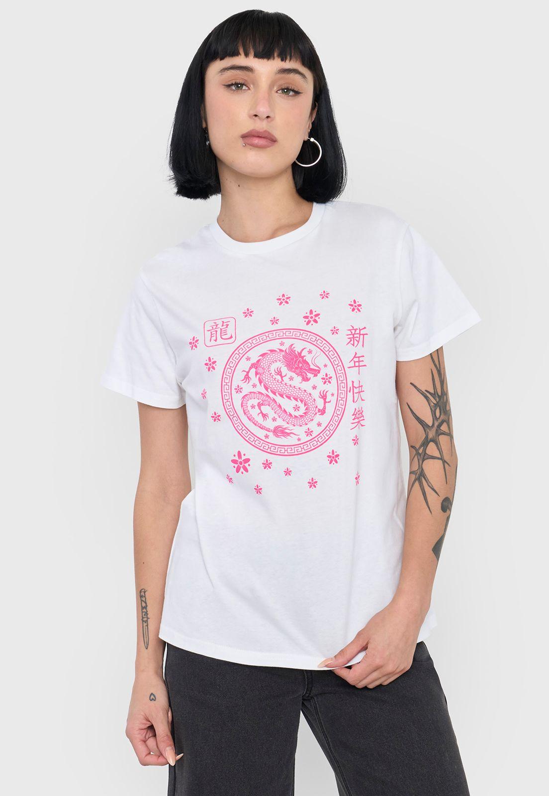 Polera Mujer Fun Regular Fit Blanco Corona-0