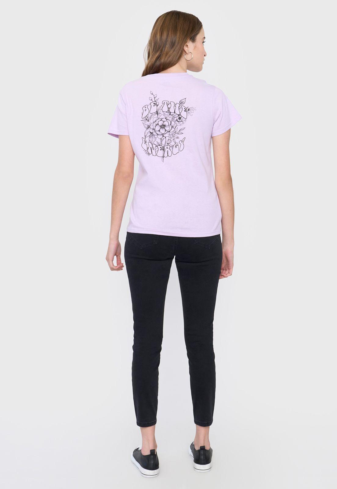 Polera Mujer Print Fun Regular Lila Corona-1