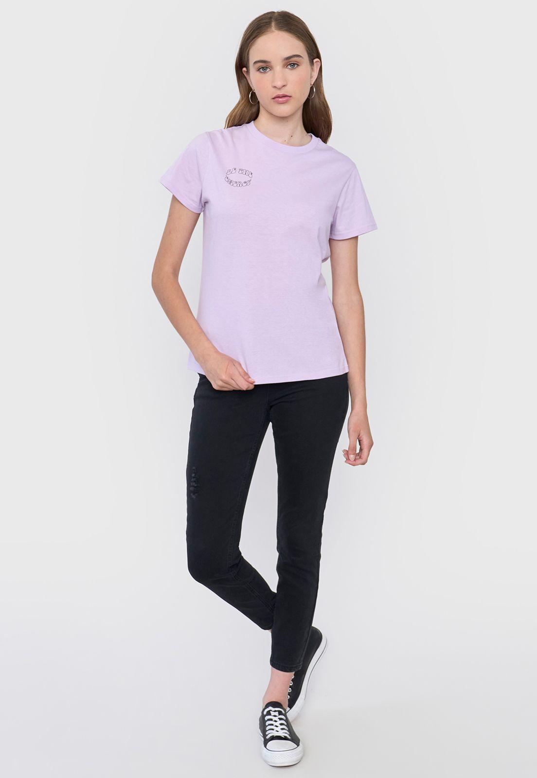 Polera Mujer Print Fun Regular Lila Corona-3