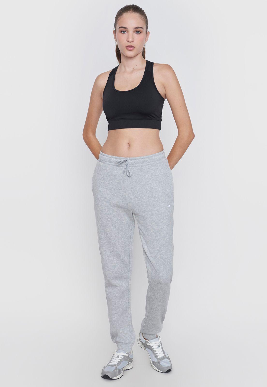 Buzo Mujer Deportivo Gris Jogger Corona-0