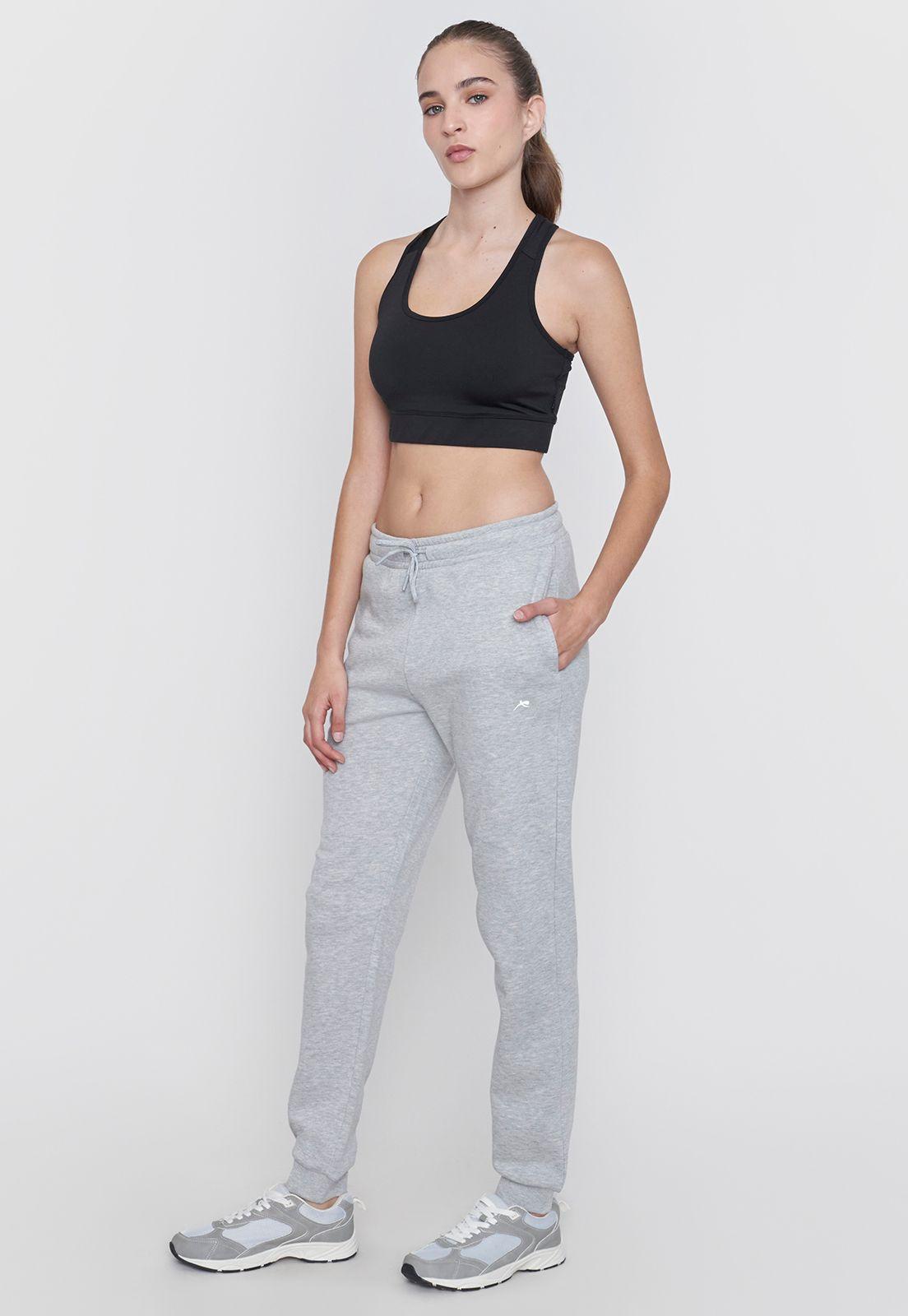 Buzo Mujer Deportivo Gris Jogger Corona-3