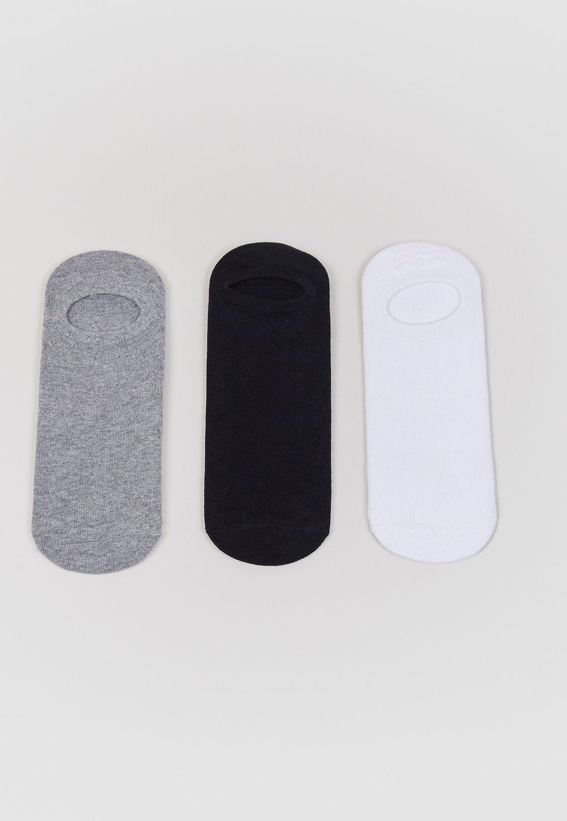 Calcetines Tripack  Invisibles Mix Liso Corona-2