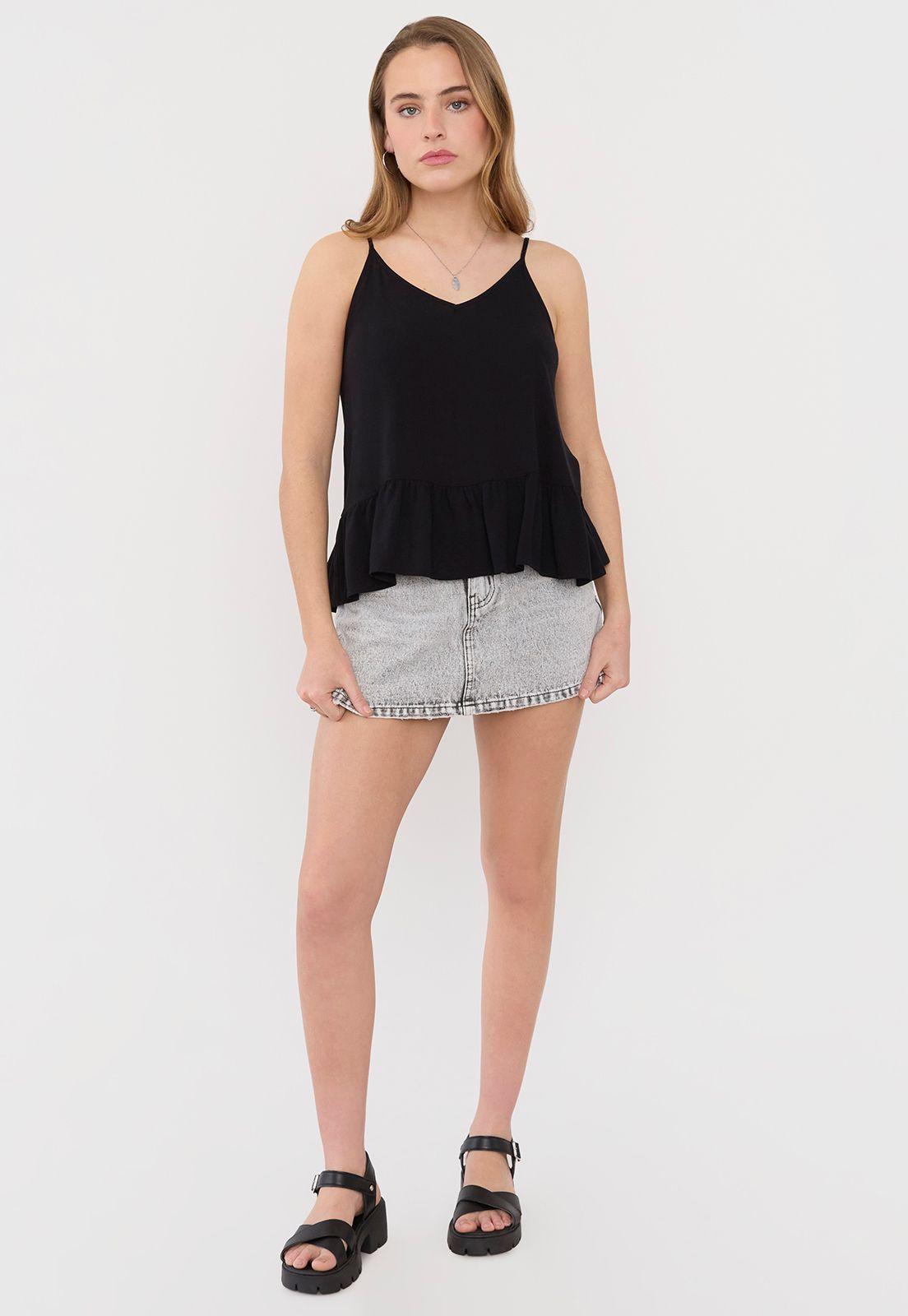 Blusa Mujer Pabilo Negro Corona-3
