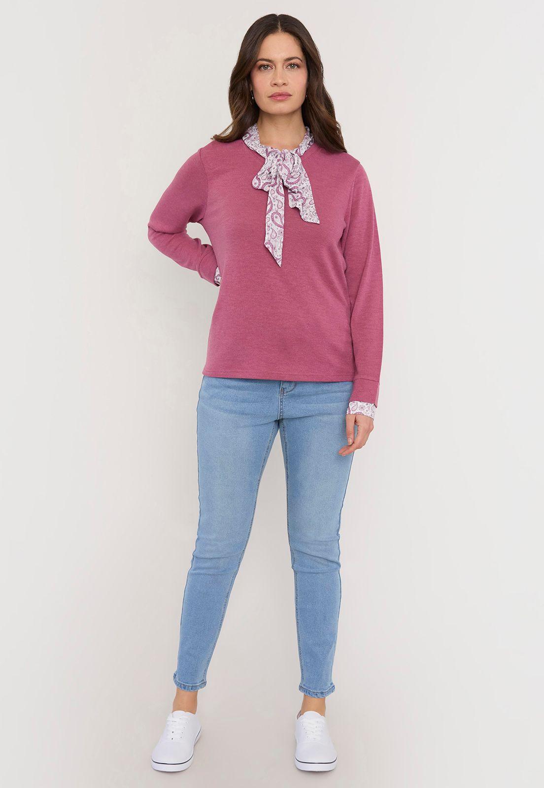 Sweater Mujer Pañuelo Print Corona-3