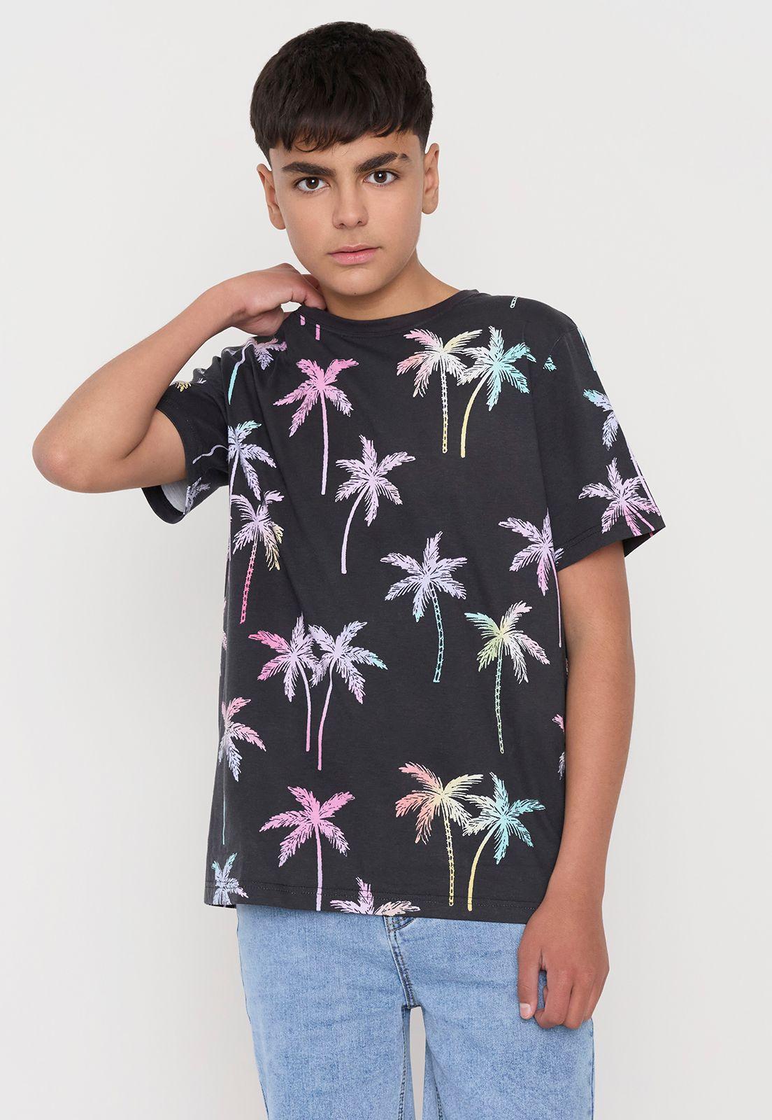 Polera Niño Mc Fullprint Negro Corona-0