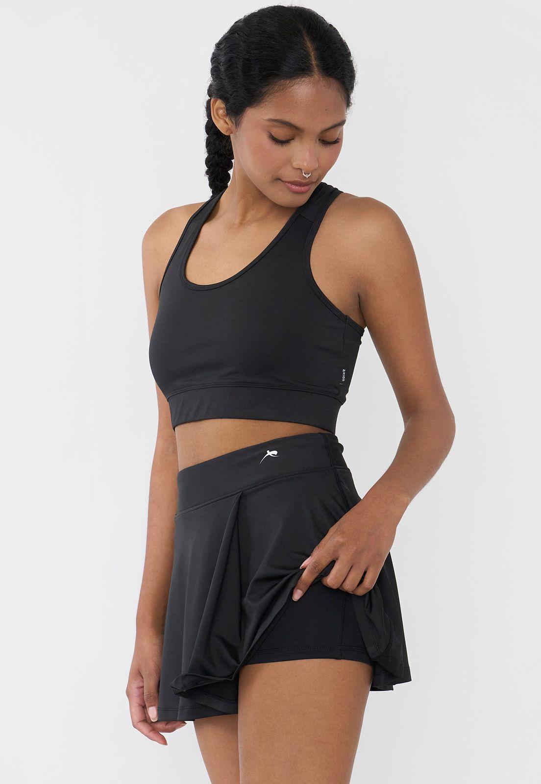 Short Falda Mujer Deportiva Negro Corona-3