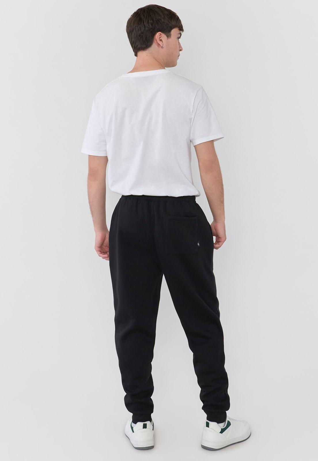 Buzo Hombre Jogger Color Negro Corona-2