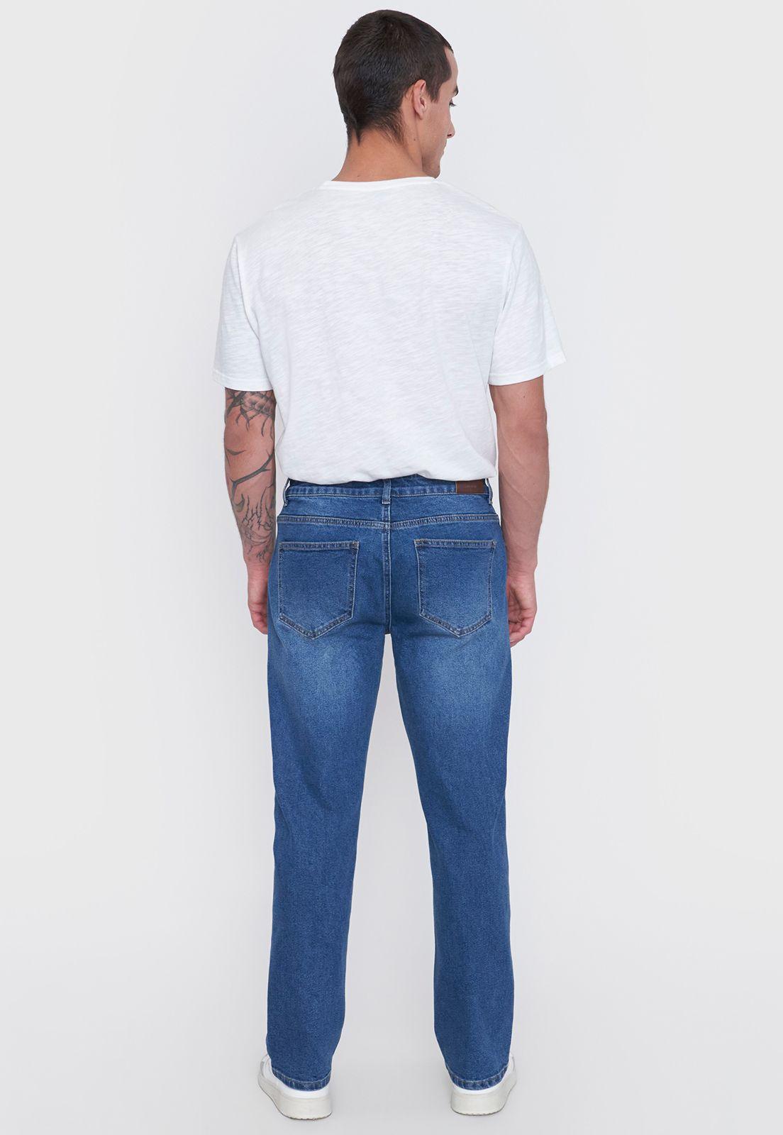 Jeans Hombre Straight Color Azul Claro Corona-2