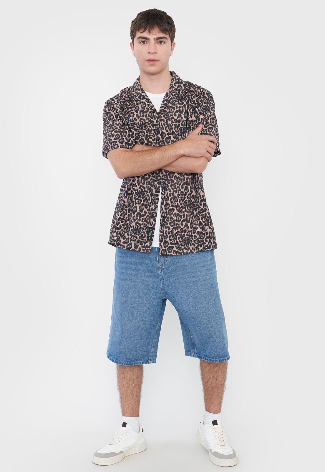 Camisa Hombre Animal Print Animal Print Corona-3