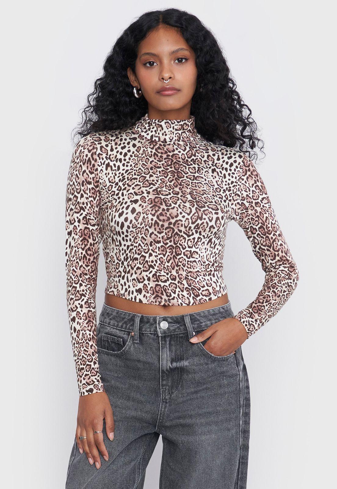 Polera Mujer Manga Larga Cuello Tortuga Beige Corona-0